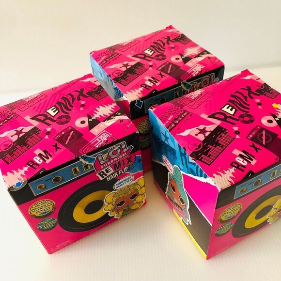 LOL Surprise! REMIX Hair Flip! Doll 15 Surprises W/Music! New In box Set of 3 - Picture 5 of 6